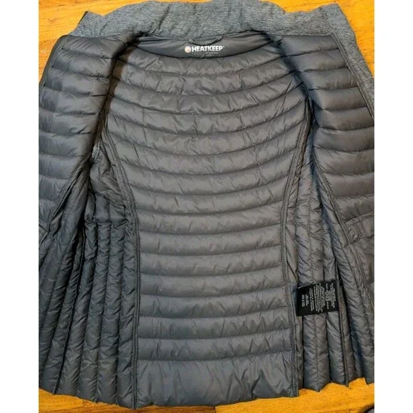 HeatKeep Puffer Vest Womens Size Small Down-Poly Packable Full Zip Pockets EUC - Picture 6 of 9